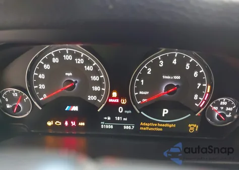 2017 BMW M3 из США, поврежденный, VIN WBS8M9C52H5G83686